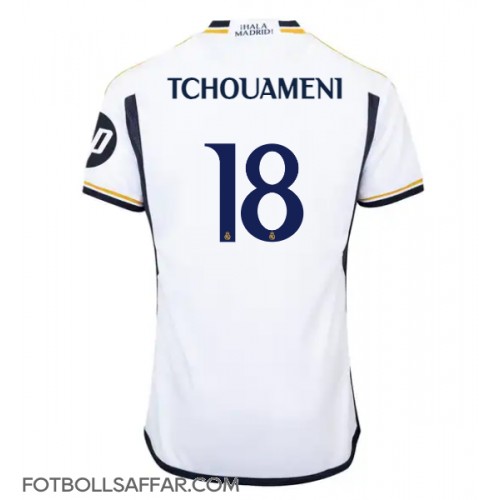 Real Madrid Aurelien Tchouameni #18 Hemmatröja 2023-24 Kortärmad